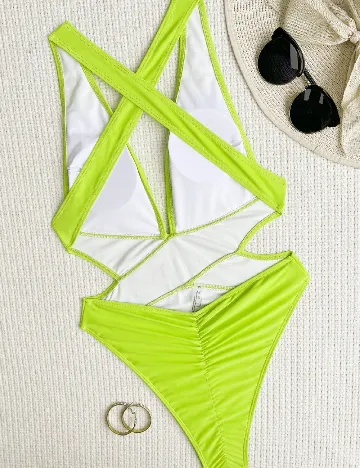 Costum de baie SHEIN, verde