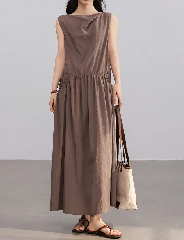 Rochie lunga SHEIN, maro