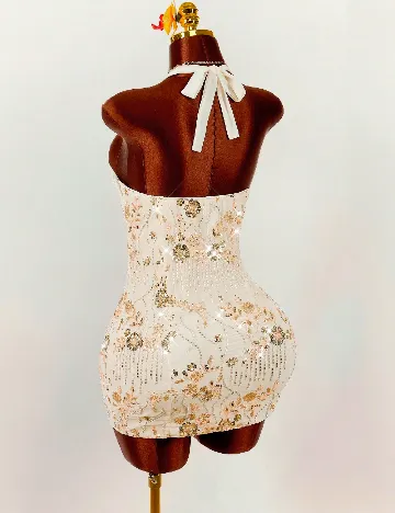 Rochie scurta SHEIN, crem