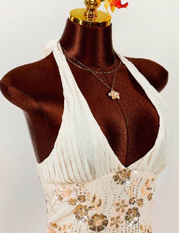 Rochie scurta SHEIN, crem