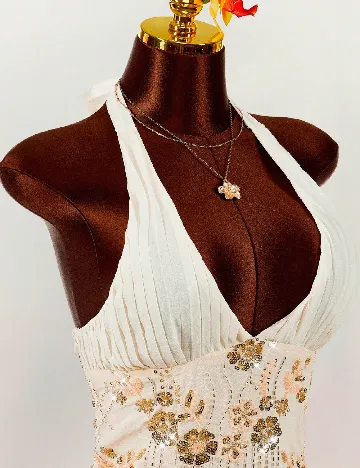 Rochie scurta SHEIN, crem