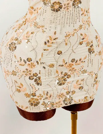 Rochie scurta SHEIN, crem