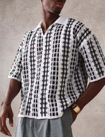 Bluza SUMWON, alb/negru