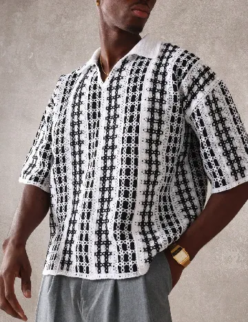 Bluza SUMWON, alb/negru