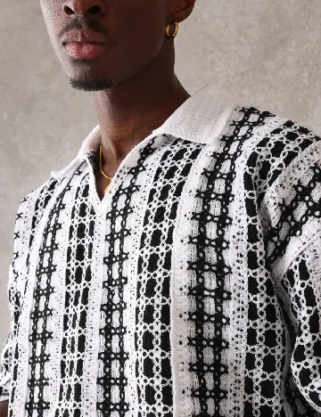 Bluza SUMWON, alb/negru