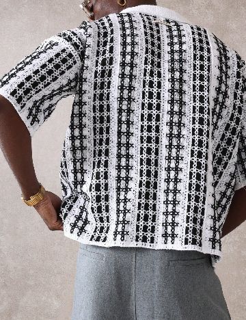 Bluza SUMWON, alb/negru