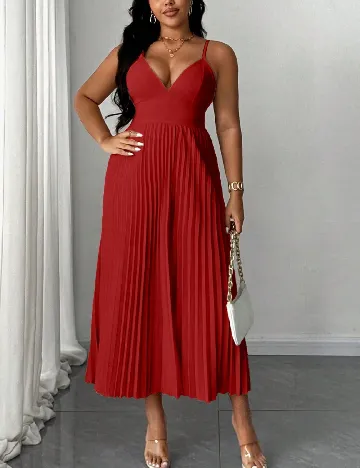 Rochie medie SHEIN CURVE, rosu