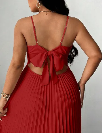 Rochie medie SHEIN CURVE, rosu
