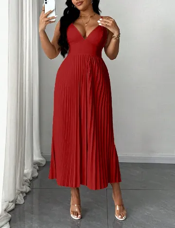 Rochie medie SHEIN CURVE, rosu