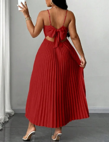Rochie medie SHEIN CURVE, rosu