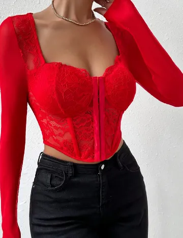 Top SHEIN, rosu