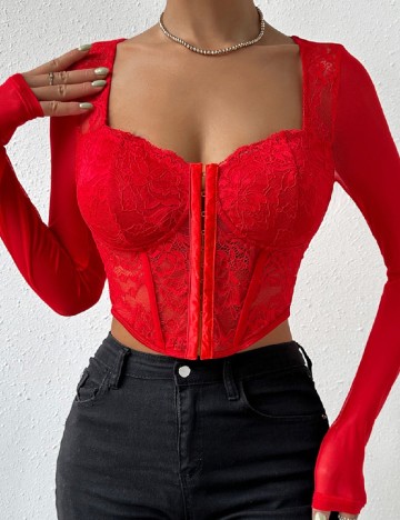 Top SHEIN, rosu