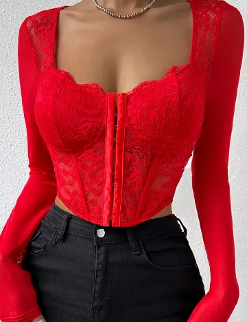 Top SHEIN, rosu