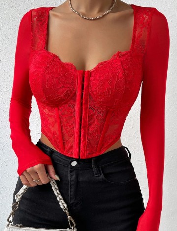 Top SHEIN, rosu