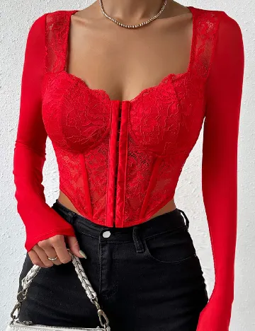 Top SHEIN, rosu