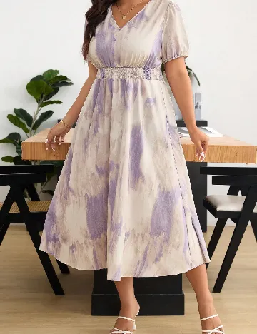 Rochie lunga SHEIN CURVE, crem