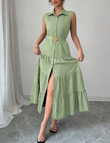 Rochie lunga SHEIN, verde