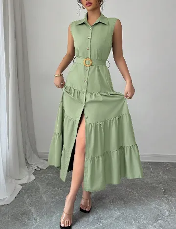 Rochie lunga SHEIN, verde