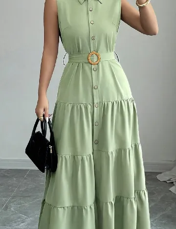 Rochie lunga SHEIN, verde