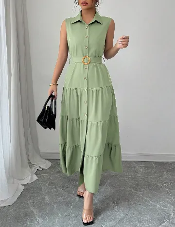 Rochie lunga SHEIN, verde