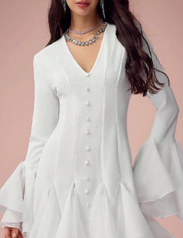 Rochie scurta SHEIN, alb