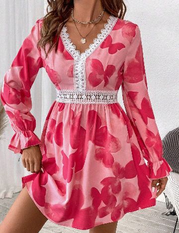 Rochie scurta SHEIN, roz