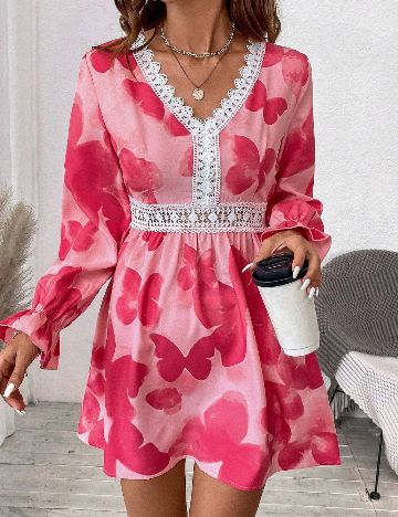 Rochie scurta SHEIN, roz
