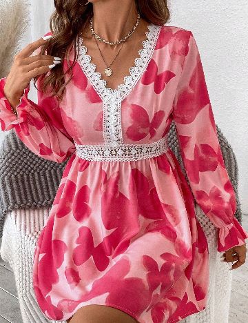 Rochie scurta SHEIN, roz