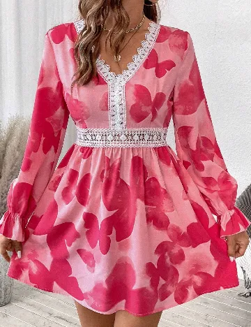 Rochie scurta SHEIN, roz