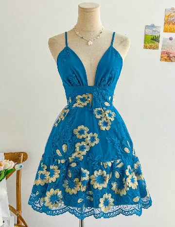 Rochie scurta SHEIN, albastru