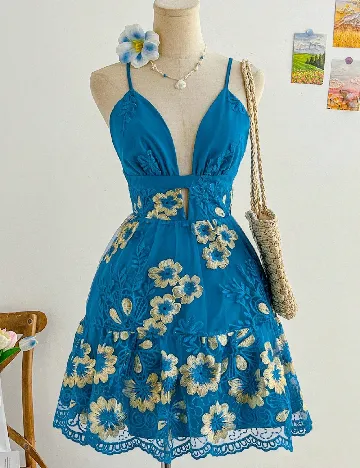 Rochie scurta SHEIN, albastru