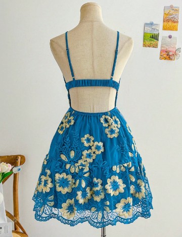 Rochie scurta SHEIN, albastru