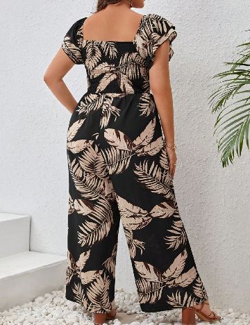 Salopeta SHEIN CURVE, negru/maro