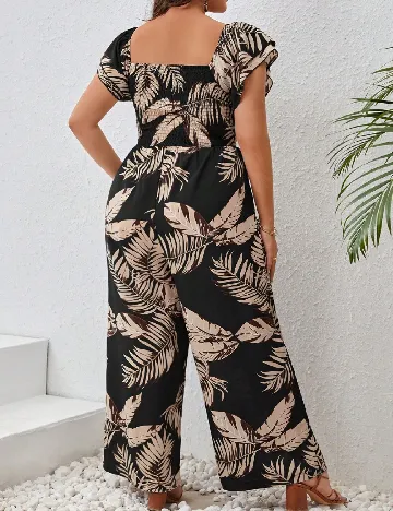 Salopeta SHEIN CURVE, negru/maro