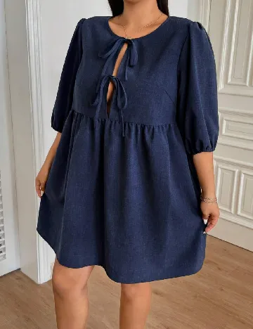 Rochie scurta SHEIN CURVE, bleumarin
