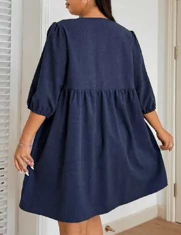 Rochie scurta SHEIN CURVE, bleumarin
