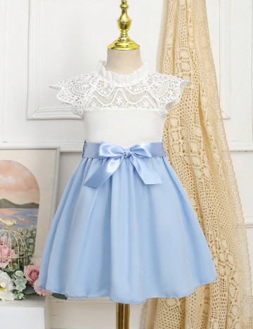 Rochie Shein Kids, alb/albastru