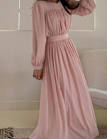 Rochie lunga Dazy, roz