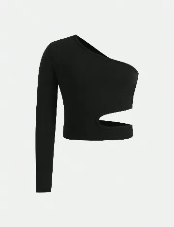 Top Shein Kids, negru