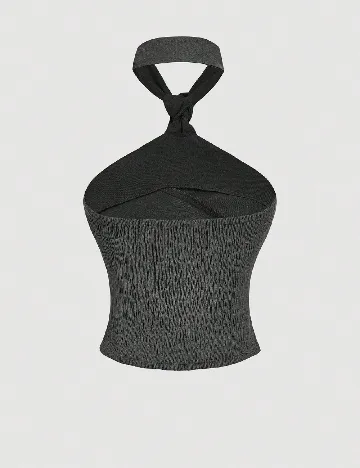 Top SHEIN, gri inchis