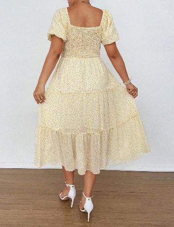 Rochie medie SHEIN CURVE, crem