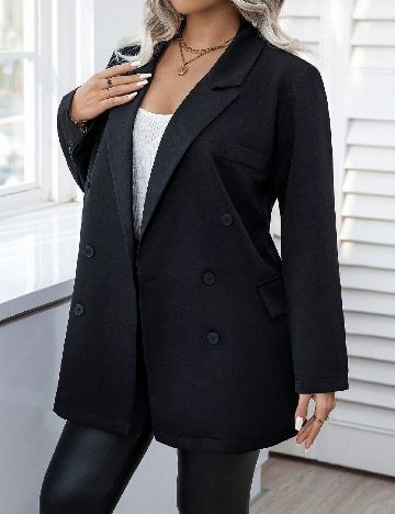 Sacou SHEIN CURVE, negru