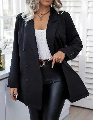 Sacou SHEIN CURVE, negru