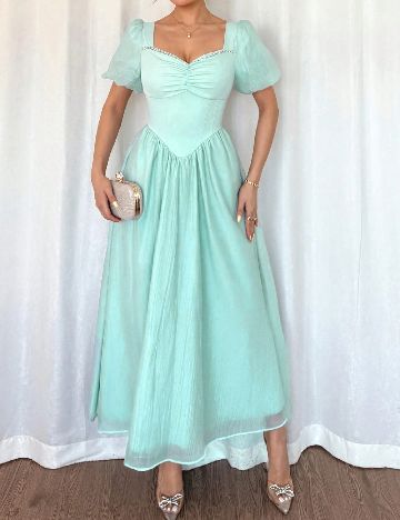 Rochie lunga SHEIN, verde