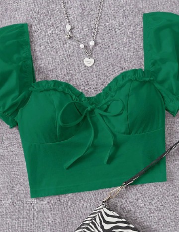 Top SHEIN, verde
