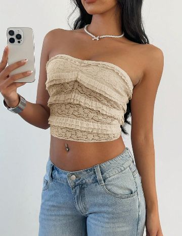 Top SHEIN, crem