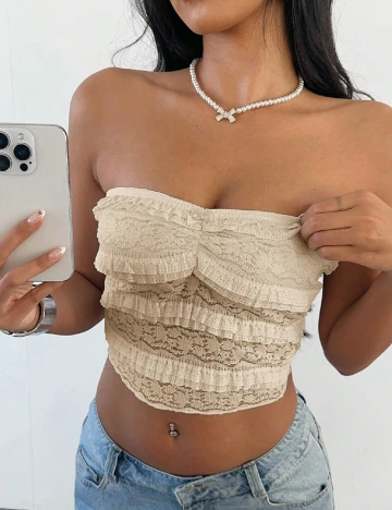 Top SHEIN, crem