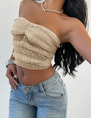Top SHEIN, crem