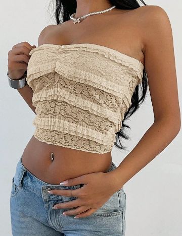 Top SHEIN, crem