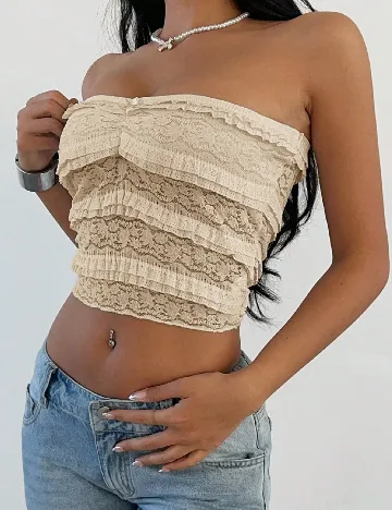Top SHEIN, crem